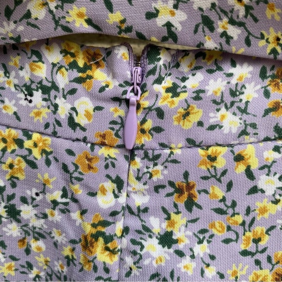 Lulus Sweetie Season Purple Floral Print Ruffled Hem Shorts Womens Size XL NWT - Picture 9 of 11